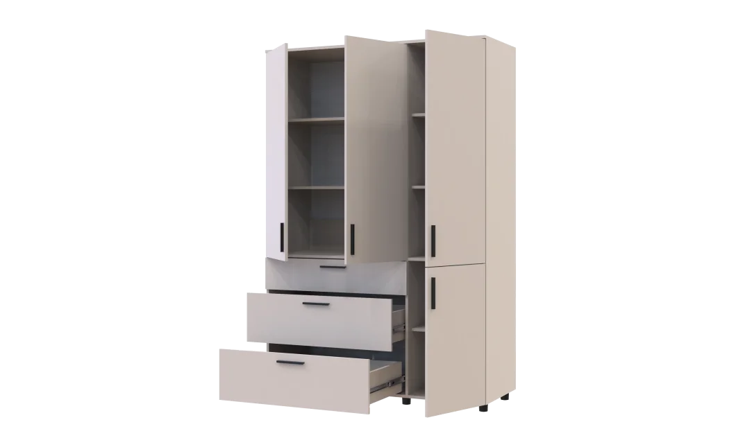 Skříň na oblečení Doros Thorn Kašmír 3 DTD/3Š police 135х51.6х200 (44900498)
