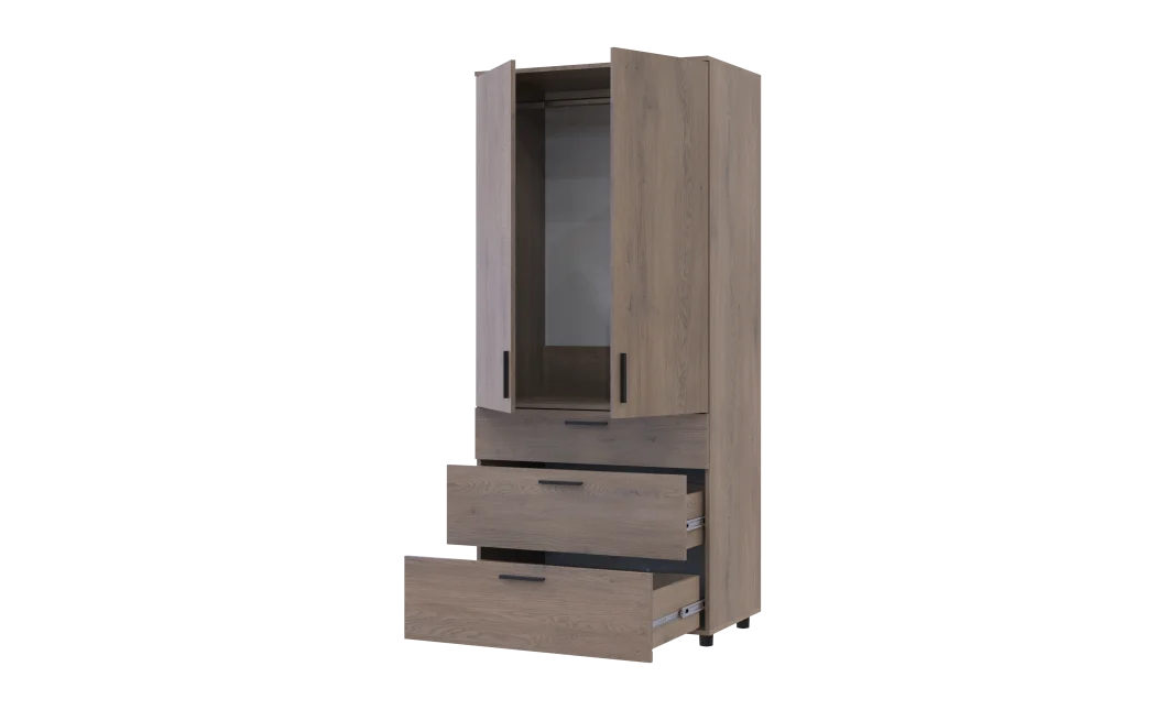 Skříň na oblečení Doros Thorn Cremona Cannolo 2 DTD/3Š tyč 90х51.6х200 (44900429)