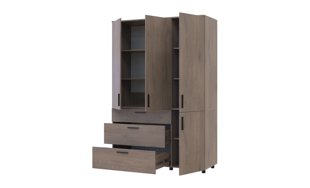 Skříň na oblečení Doros Thorn Cremona Cannolo 3 DTD/3Š police 135х51.6х200 (44900478)