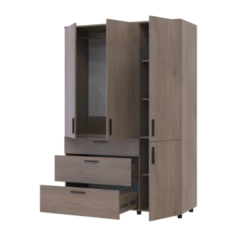 Skříň na oblečení Doros Thorn Cremona Cannolo 3 DTD/3Š tyč 135х51.6х200 (44900477)
