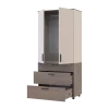 Skříň na oblečení Doros Thorn Cremona Cannolo/Kašmír 2 DTD/3Š tyč 90х51.6х200 (44900453)