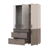 Skříň na oblečení Doros Thorn Cremona Cannolo/Kašmír 3 DTD/3Š tyč 135х51.6х200 (44900501)