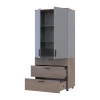 Skříň na oblečení Doros Thorn Cremona Cannolo/Šedá 2 DTD/3Š police 90х51.6х200 (44900458)