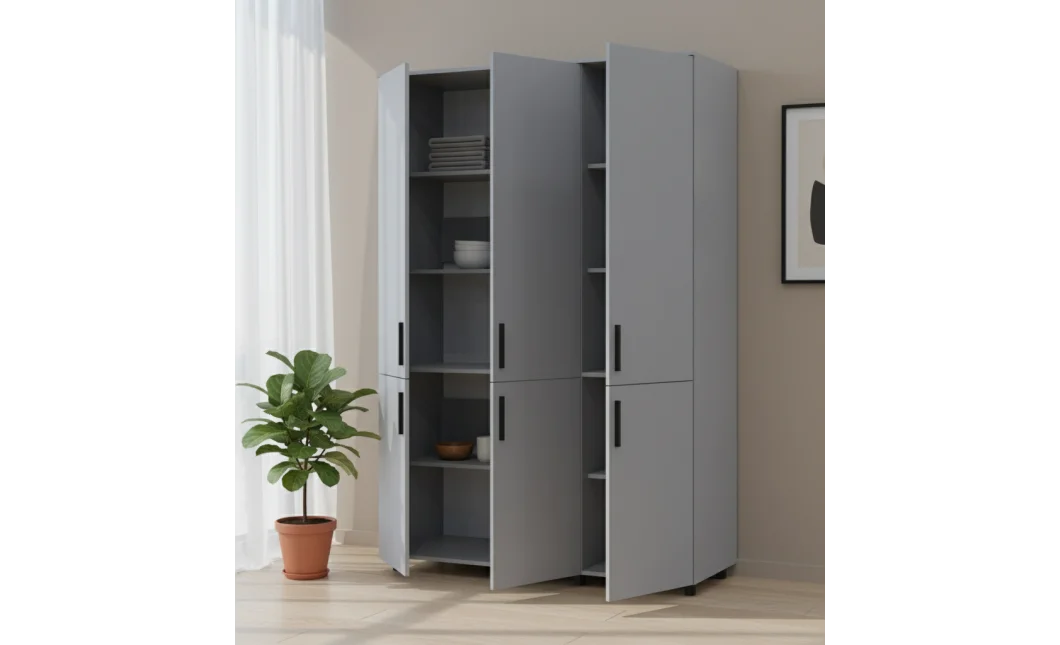 Skříň na oblečení Doros Thorn Šedá 3 DTD police 135х51.6х200 (44900488)