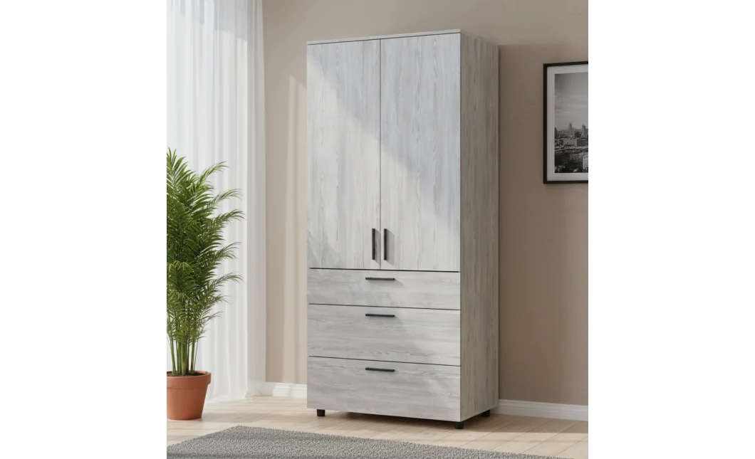 Skříň na oblečení Doros Thorn Borovice Natti 2 DTD/3Š tyč 90х51.6х200 (44900433)