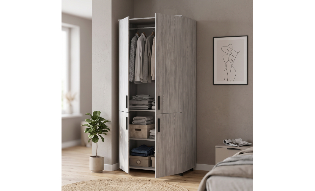 Skříň na oblečení Doros Thorn Borovice Natti 2 DTD tyč 90х51.6х200 (44900431)