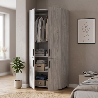 Skříň na oblečení Doros Thorn Borovice Natti 2 DTD tyč 90х51.6х200 (44900431)
