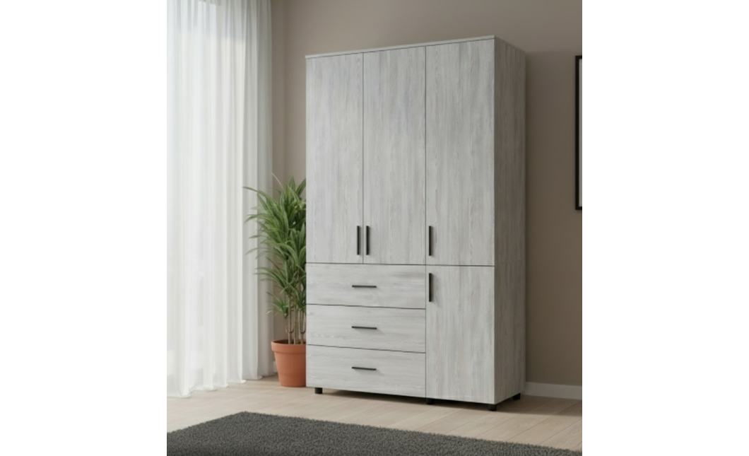 Skříň na oblečení Doros Thorn Borovice Natti 3 DTD/3Š police 135х51.6х200 (44900482)