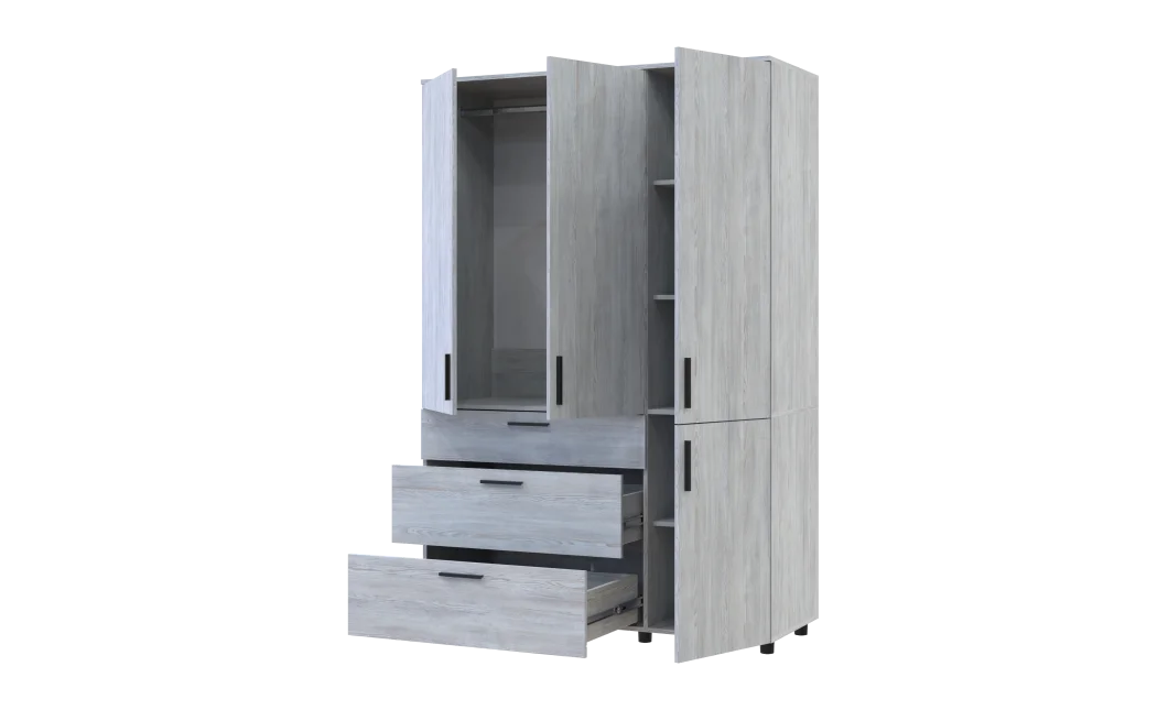 Skříň na oblečení Doros Thorn Borovice Natti 3 DTD/3Š tyč 135х51.6х200 (44900481)