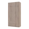Šatní skříň Lukas Dub Sonoma/Dub Sonoma 3 dveře 120x50x240 (80737799)