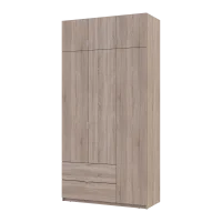 Šatní skříň Lukas Dub Sonoma/Dub Sonoma 3 dveře 120x50x240 (80737799)