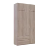 Šatní skříň Lukas Dub Sonoma/Dub Sonoma 3 dveře 120x50x240 (80737799)