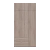 Šatní skříň Lukas Dub Sonoma/Dub Sonoma 3 dveře 120x50x240 (80737799)