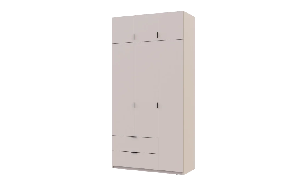 Šatní skříň Lukas Kašmír/Kašmír 3 dveře 120x50x240 (80737798)