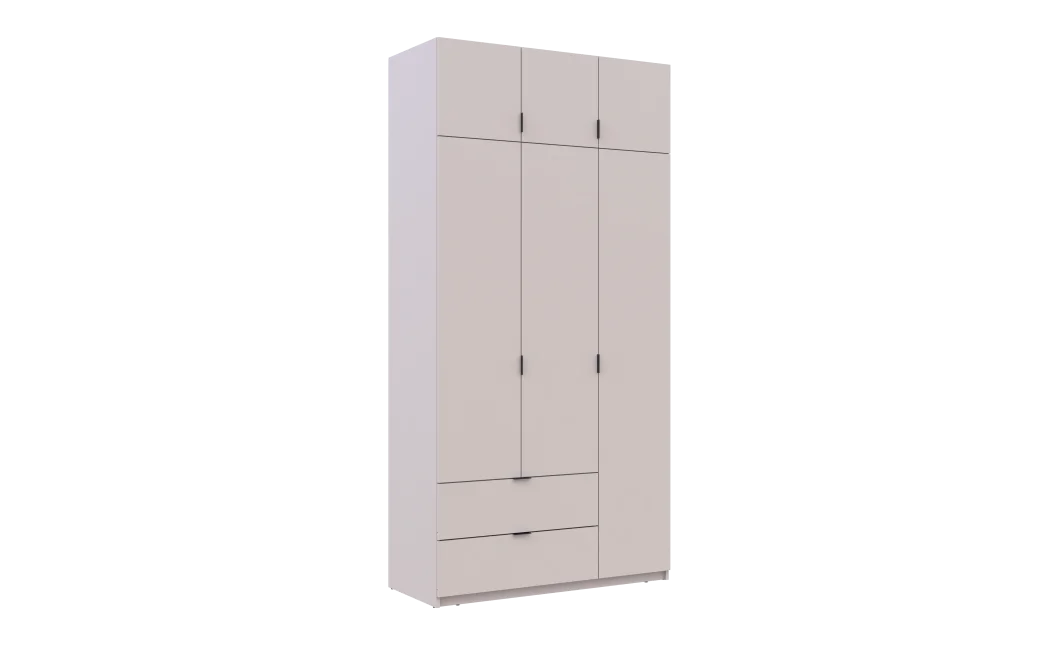 Šatní skříň Lukas Kašmír/Kašmír 3 dveře 120x50x240 (80737798)