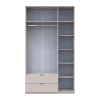 Šatní skříň Lukas Kašmír/Kašmír 3 dveře 135x50x240 (80737802)