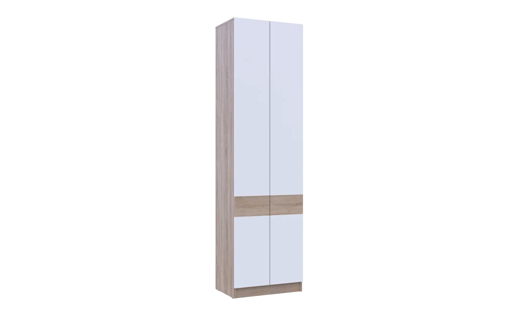 Šatní skříň Sola Dub Sonoma/Bílá dveře 60×40×215 (44900344)