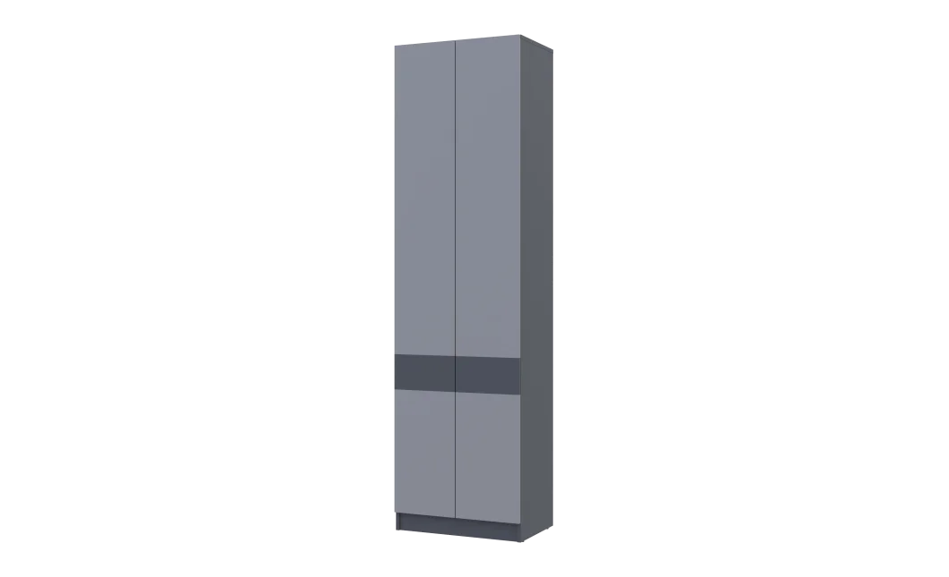 Šatní skříň Sola Grafit/Šedá dveře 60×40×215 (44900341)