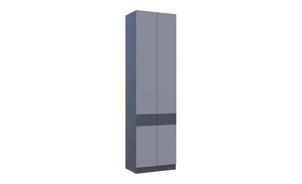 Šatní skříň Sola Grafit/Šedá dveře 60×40×215 (44900341)