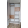 Skříň na oblečení s nikou Doros Dale Kašmír/Dub Artisan 2 dveře 115,2 × 52 × 220 (80737725)
