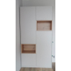 Skříň na oblečení s nikou Doros Dale Kašmír/Dub Artisan 2 dveře 115,2 × 52 × 220 (80737725)