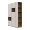 Šatní skříň s výklenkem a regálem Doros Dale Kašmír/Dub Artisan 2 dveře 143,2×52×220 (44900336)