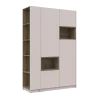Šatní skříň s výklenkem a regálem Doros Dale Kašmír/Dub Artisan 2 dveře 143,2×52×220 (44900336)