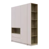 Šatní skříň s výklenkem a regálem Doros Dale Kašmír/Dub Artisan 3 dveře 178×52×220 (44900338)