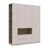 Šatní skříň s výklenkem a regálem Doros Dale Kašmír/Dub Artisan 3 dveře 178×52×220 (44900338)