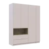 Šatní skříň s výklenkem a regálem Doros Dale Kašmír/Dub Artisan 3 dveře 178×52×220 (44900338)