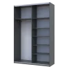 Šatní skříň s posuvnými dveřmi Doros G-Caiser Antracit / Antracit 2 dveře  / 3 části 160x60x240 (42005412)
