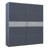 Šatní skříň s posuvnými dveřmi Doros G-Caiser Antracit / Antracit vložka Beton 2 dveře / 5 částí 220x60x240 (42005419)