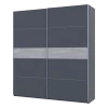 Šatní skříň s posuvnými dveřmi Doros G-Caiser Antracit / Antracit vložka Beton 2 dveře / 5 částí 220x60x240 (42005419)