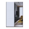 Šatní skříň s posuvnými dveřmi Doros G-Caiser Antracit / Bílá 1 dveře  / 1 zrcadlo / 3 části 160x60x240 (42005415)