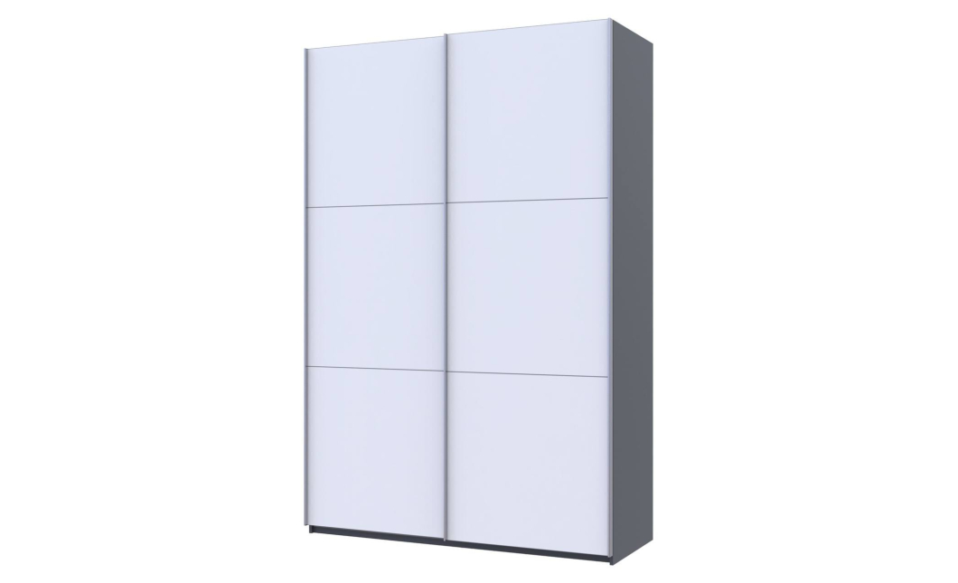 Šatní skříň s posuvnými dveřmi Doros G-Caiser Antracit / Bílá 2 dveře / 3 části 160x60x240 (42005410)