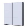 Šatní skříň s posuvnými dveřmi Doros G-Caiser Antracit / Bílá 2 dveře  / 3 části 220x60x240 (42005416)