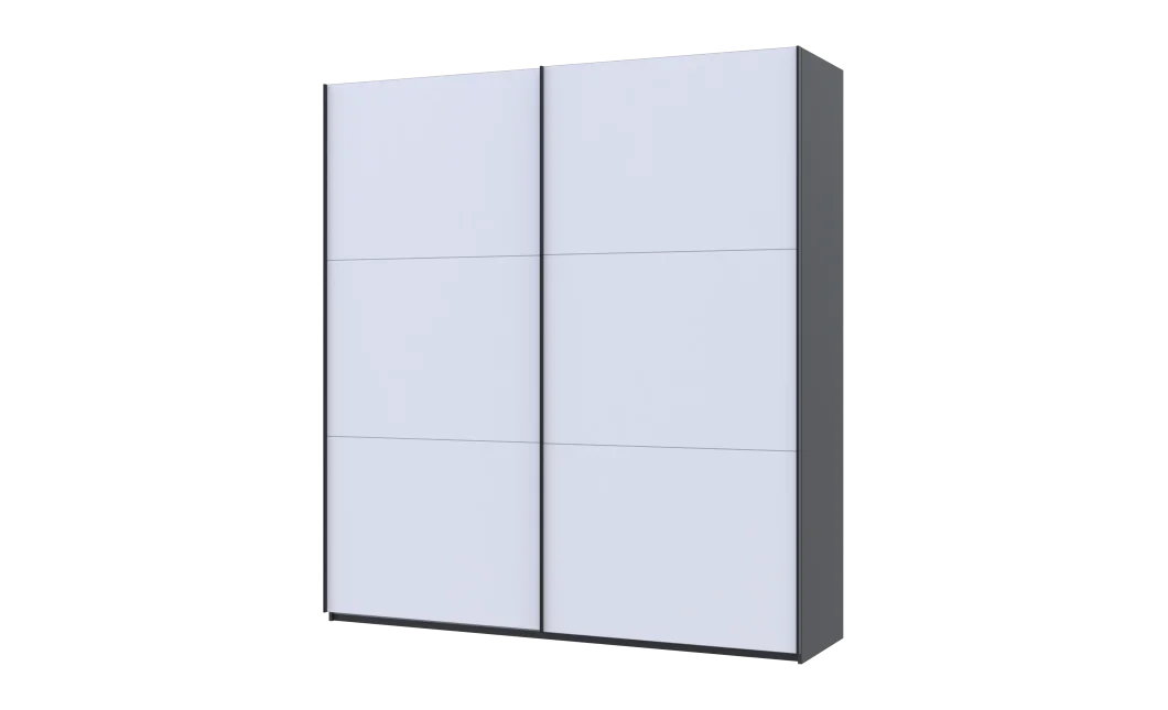 Šatní skříň s posuvnými dveřmi Doros G-Caiser Antracit / Bílá 2 dveře  / 3 části 220x60x240 (42005416)