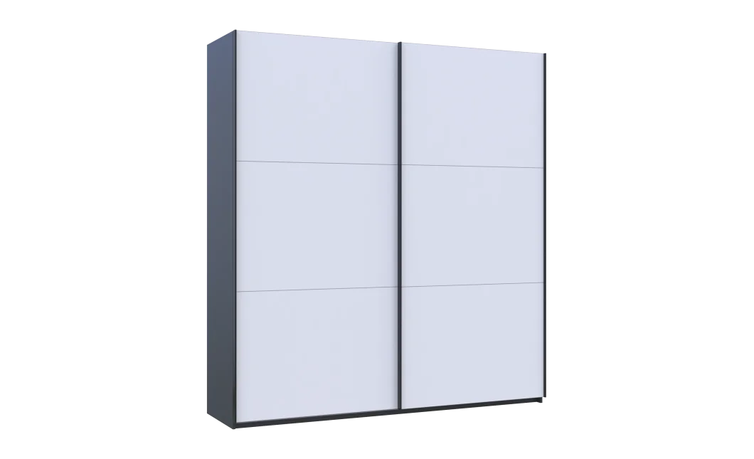 Šatní skříň s posuvnými dveřmi Doros G-Caiser Antracit / Bílá 2 dveře  / 3 části 220x60x240 (42005416)