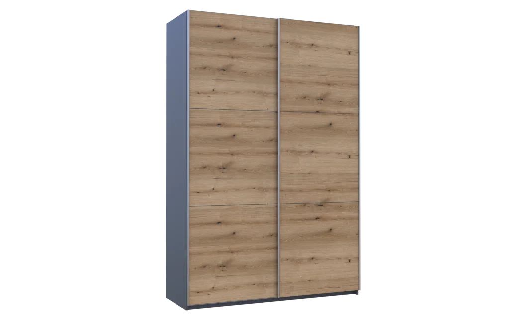 Šatní skříň s posuvnými dveřmi Doros G-Caiser Antracit / Dub Evok 2 dveře / 3 části 160x60x240 (42005414)