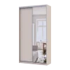 Šatní skříň s posuvnými dveřmi Doros City Light Kašmír 1 dveře / 1 zrcadlo 120×45×225 (80736338)