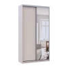Šatní skříň s posuvnými dveřmi Doros City Light Kašmír 1 dveře / 1 zrcadlo 120×45×225 (80736338)