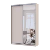 Šatní skříň s posuvnými dveřmi Doros City Light Kašmír 1 dveře / 1 zrcadlo 150×45×225 (80736356)