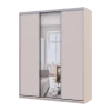 Šatní skříň s posuvnými dveřmi Doros City Light Kašmír 2 dveře / 1 zrcadlo 180×60×225 (80736371)