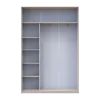 Šatní skříň s posuvnými dveřmi Doros City Light Kašmír 2 dveře 150×45×225 (80736350)