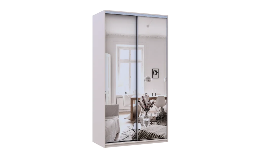 Šatní skříň s posuvnými dveřmi Doros City Light Kašmír 2 zrcadla 120×60×225 (80736341)