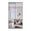 Šatní skříň s posuvnými dveřmi Doros City Light Kašmír 2 zrcadla 120×60×225 (80736341)