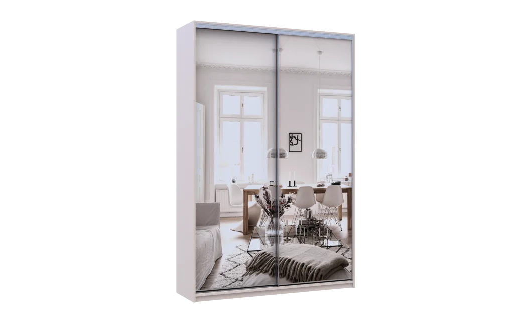 Šatní skříň s posuvnými dveřmi Doros City Light Kašmír 2 zrcadla 150×45×225 (80736362)