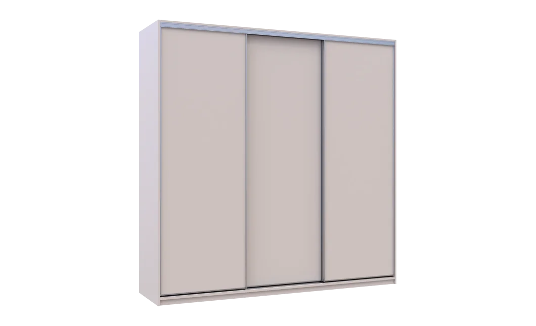 Šatní skříň s posuvnými dveřmi Doros City Light Kašmír 3 dveře 225×60×225 (80736377)