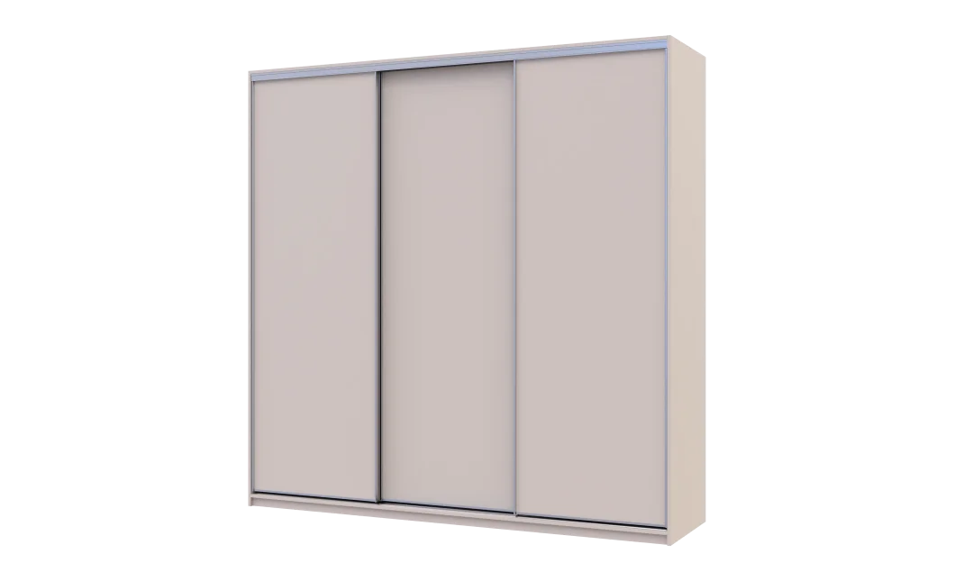 Šatní skříň s posuvnými dveřmi Doros City Light Kašmír 3 dveře 225×60×225 (80736377)