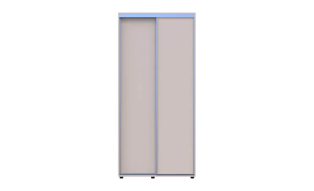 Šatní skříň s posuvnými dveřmi Doros Sigma Slim Kašmír 2 dveře 100x60x214.4 (42005453)